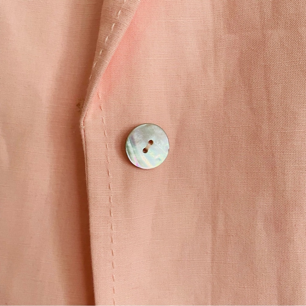 Laura Scott Pink Short Sleeve blazer size 12 business casual double button chic - Picture 3 of 8